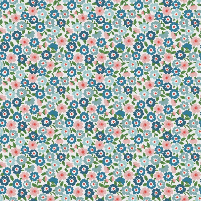 Poppie Cotton Flower Market / Forget Me Nots - Blue / 25cm