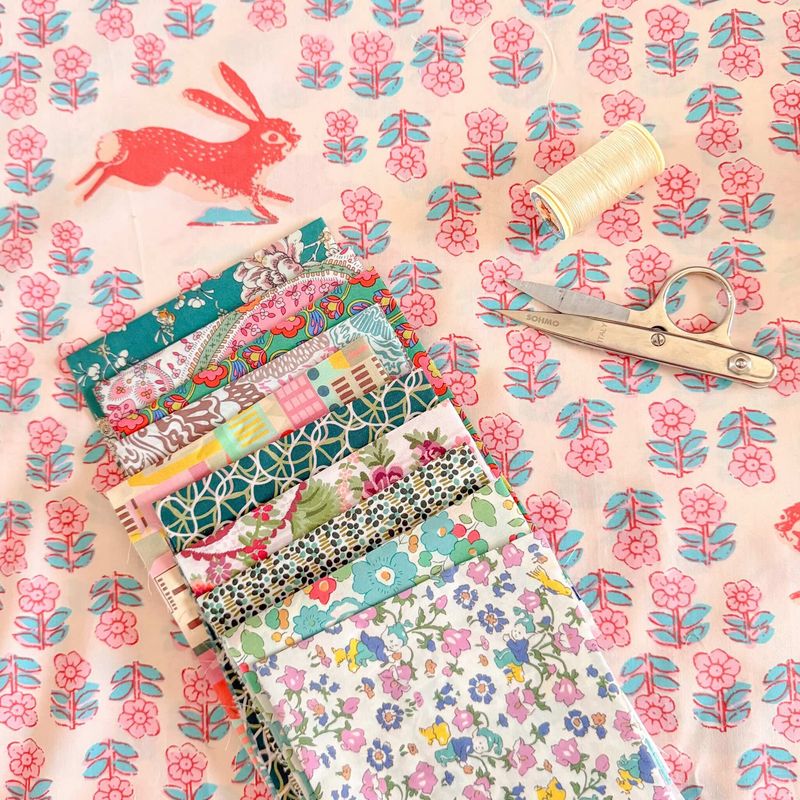 Liberty Tana Lawn Bundle / Teal + Pink