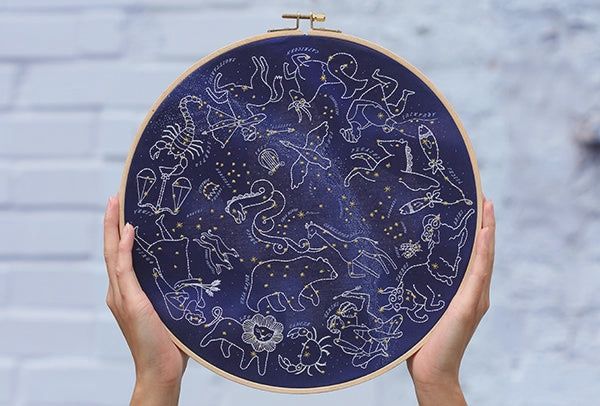 Kiriki Star Map Large Embroidery Kit