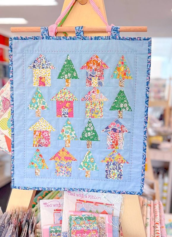 Treehouse Terrace Mini Quilt Liberty Kit + Pattern