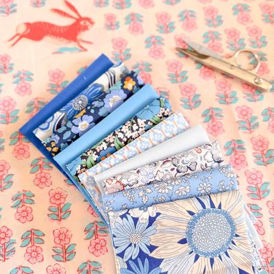 Liberty Tana Lawn Bundle - Blue 10x 16's