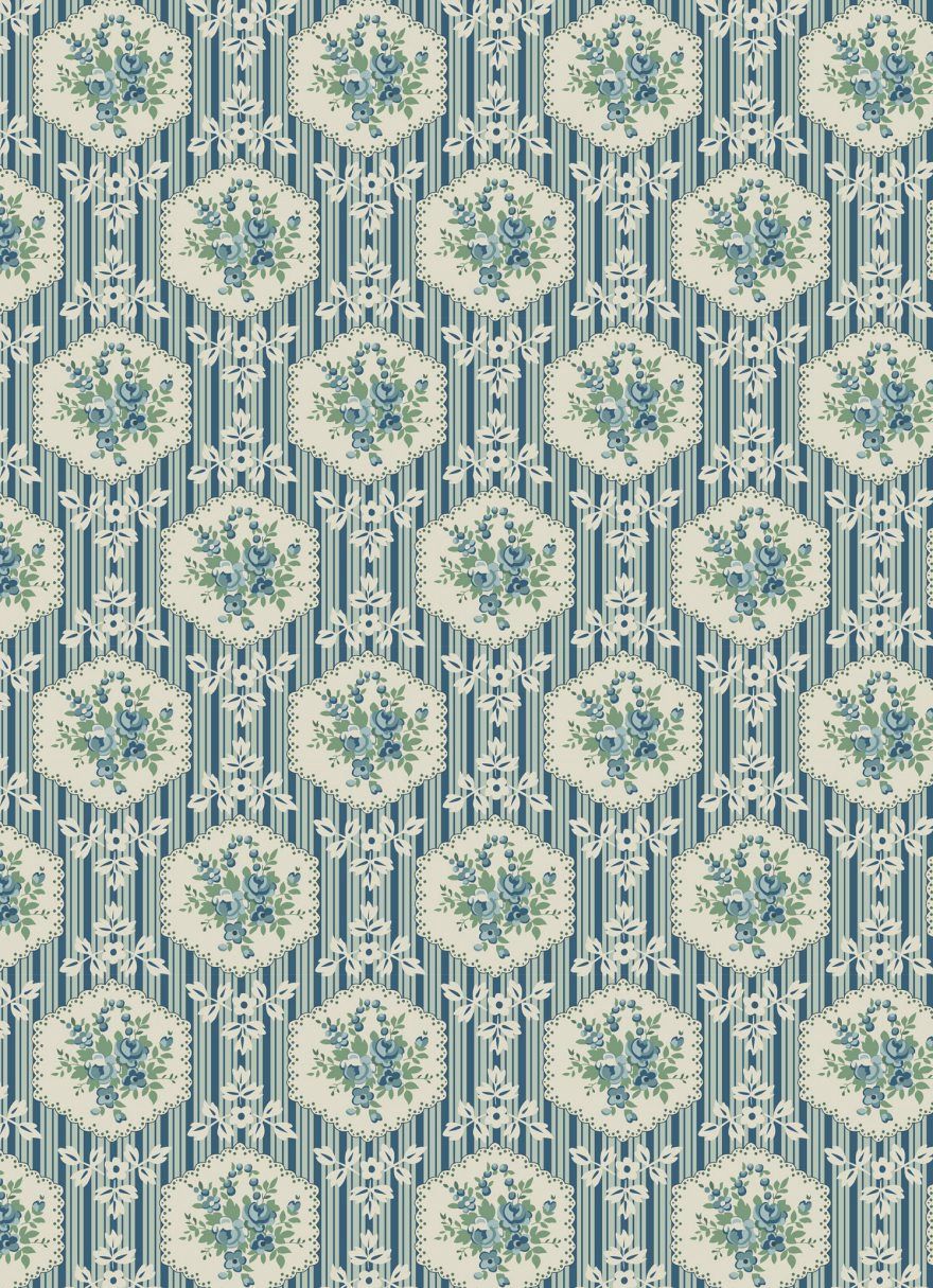 L'uccello Constance / Josette 3 Blue / Per 25cm