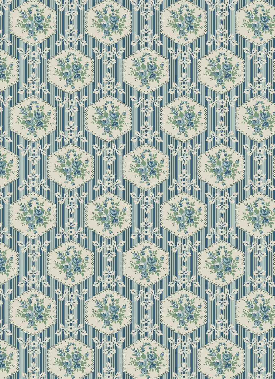 L'uccello Constance / Josette 3 Blue / Per 25cm
