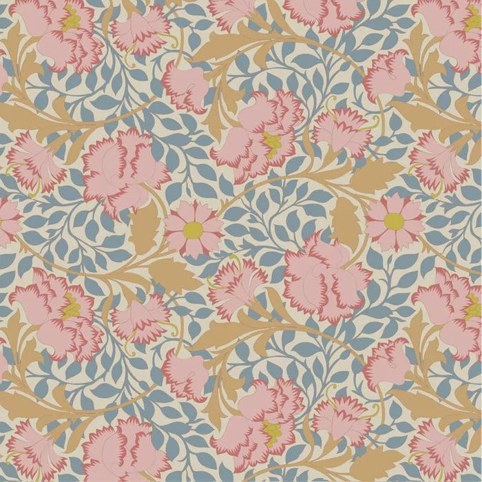 Tilda Songbird / Flora Blue / Per 25cm