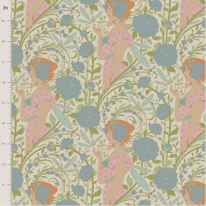 Tilda Songbird / Aubery Blue / Per 25cm