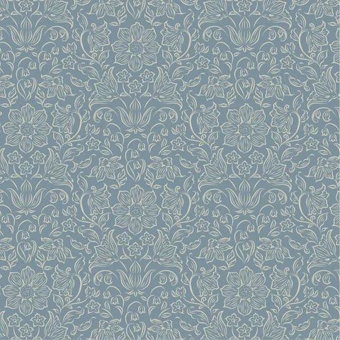 Tilda Songbird / Lila Blender - Blue / Per 25cm