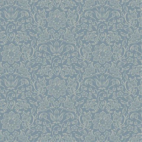 Tilda Songbird / Lila Blender - Blue / Per 25cm