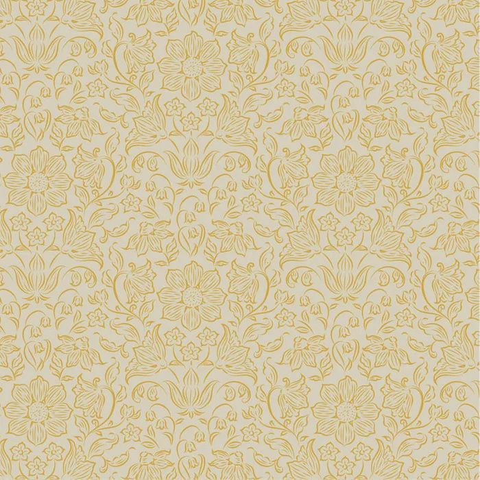 Tilda Songbird / Lila Blender - Light Yellow / Per 25cm