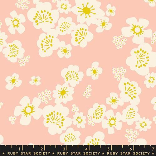 Ruby Star Double Gauze / Paper Cuts 2 - Hana - Peach Blossom / 25cm