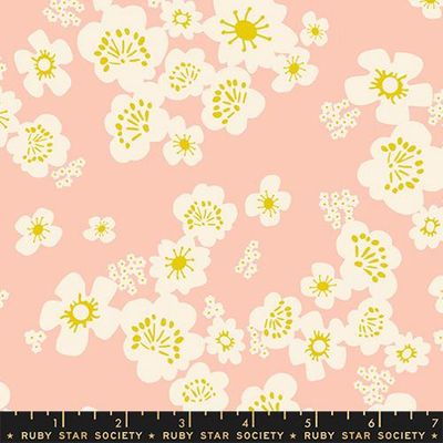 Ruby Star Double Gauze / Paper Cuts 2 - Hana - Peach Blossom / 25cm
