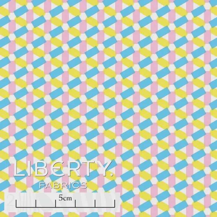 Liberty Tana Lawn Karel Martens / Hexagon C / 25cm