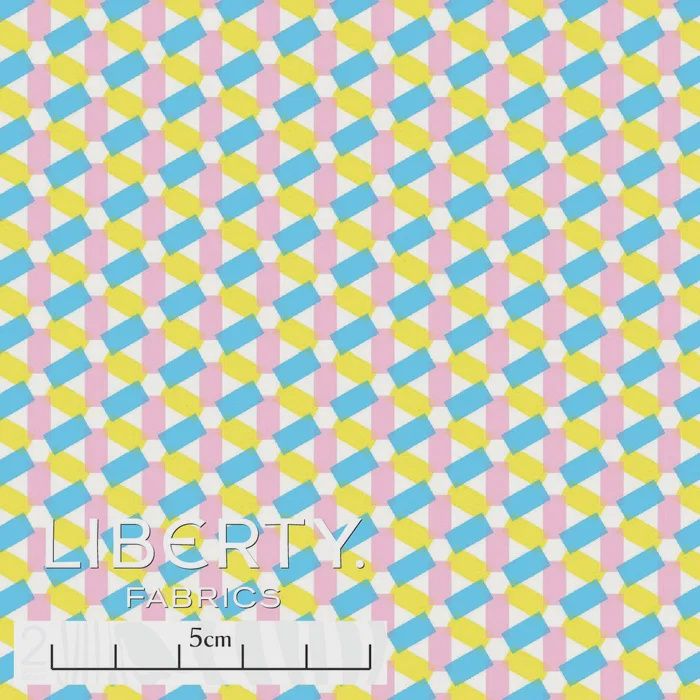 Liberty Tana Lawn Karel Martens / Hexagon C / 25cm