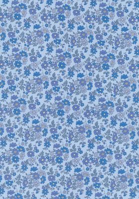 Liberty Tana Lawn Bespoke / Capel Floret Y - Blues / 25cm