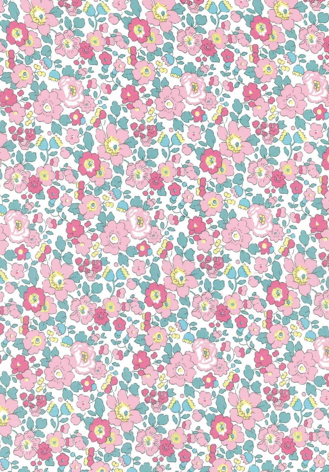 Liberty Tana Lawn Bespoke / Betsy W Pink / 25cm