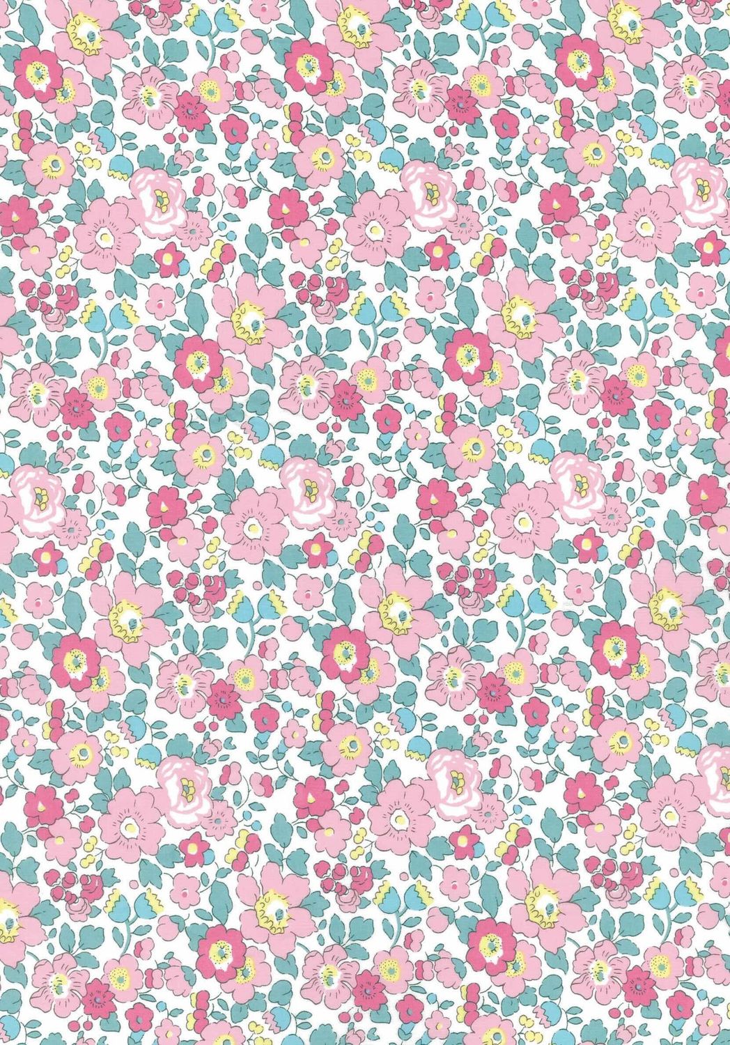 Liberty Tana Lawn Bespoke / Betsy W Pink / 25cm
