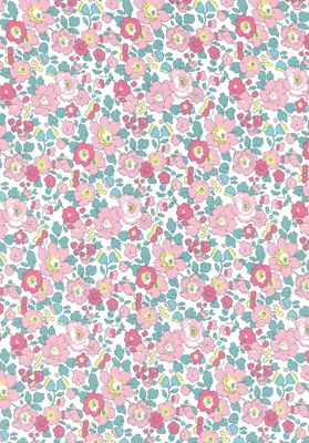Liberty Tana Lawn Bespoke / Betsy W Pink / 25cm