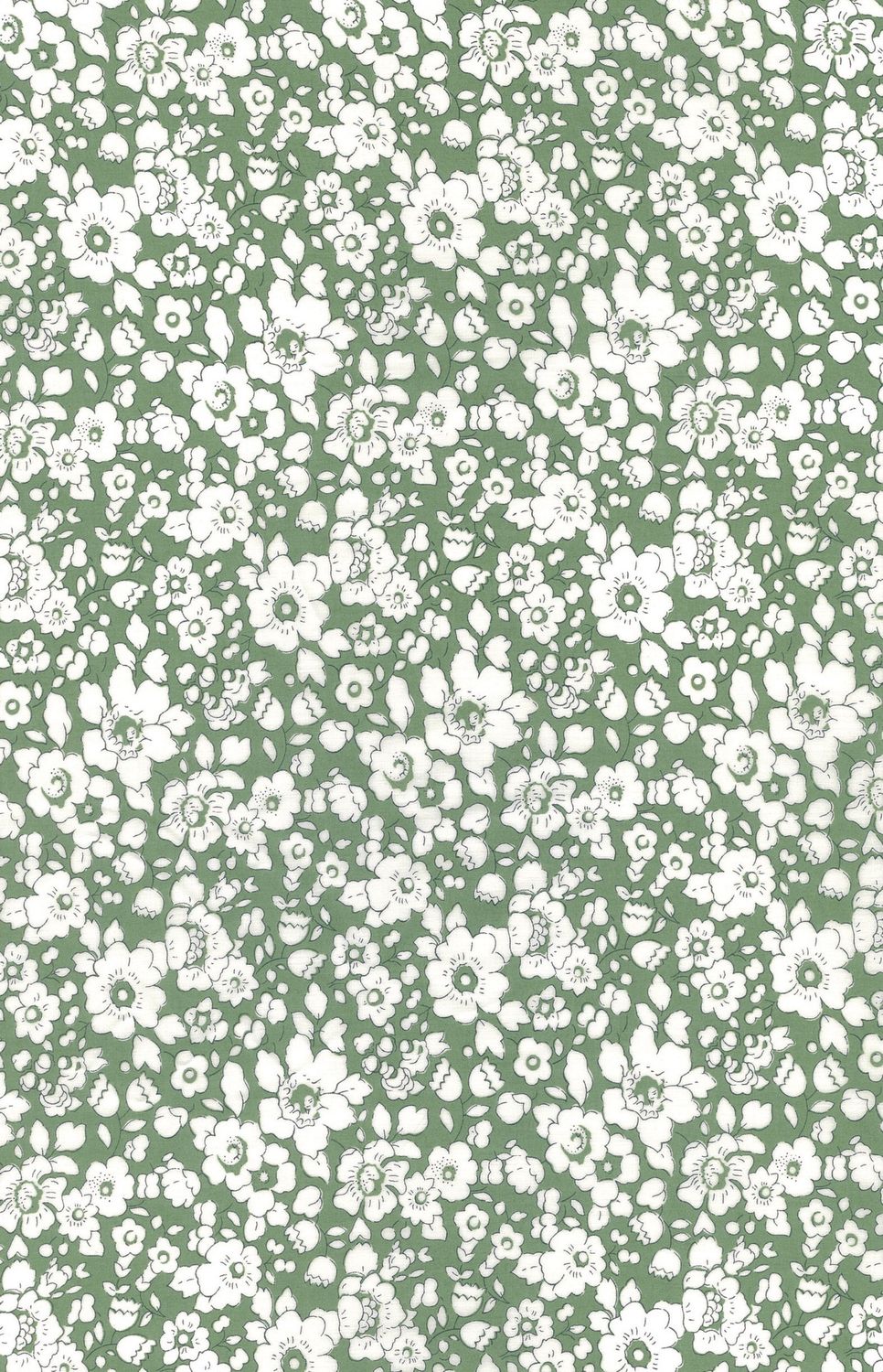 Liberty Tana Lawn Bespoke / Betsy Boo Y - Green / 25cm