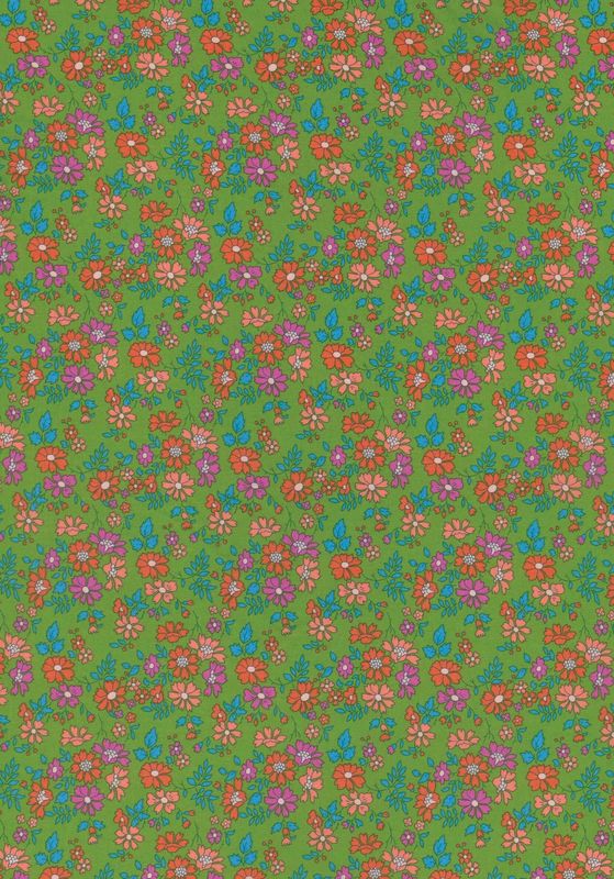 Liberty Tana Lawn Bespoke / Capel Floret - Green / 25cm