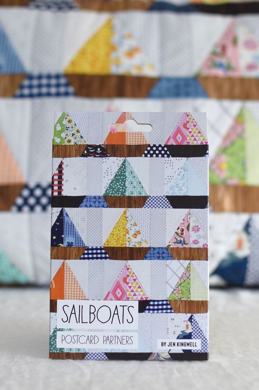 Sailboats Pattern / Jen Kingwell