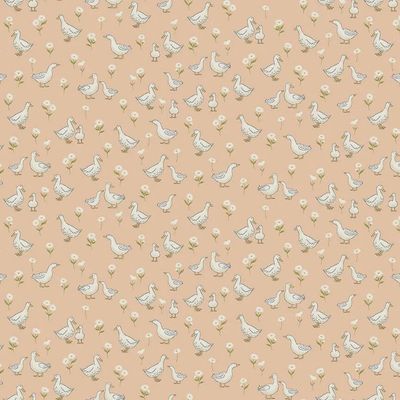 Little Ones / Ducks - Coral / Per 25cm