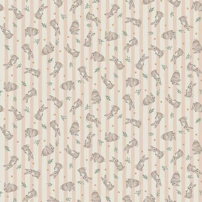 Little Ones / Bunnies - Coral / Per 25cm