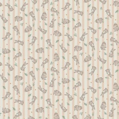 Little Ones / Bunnies - Coral / Per 25cm