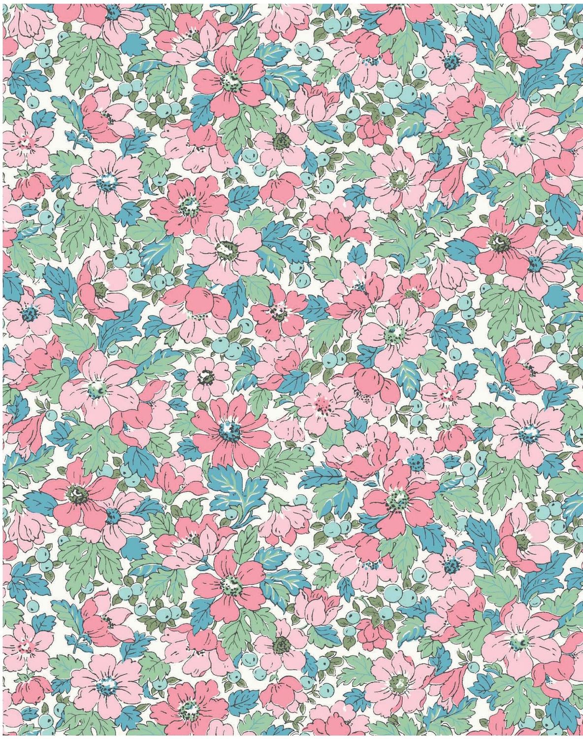 Liberty Tana Lawn Garden Melody / Dahlia Dream A / 25cm