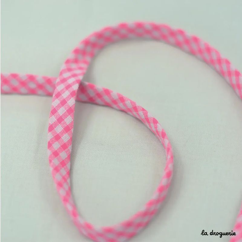 La Drogeurie Bias Binding / Fluoro Pink - 10mm / Per Metre