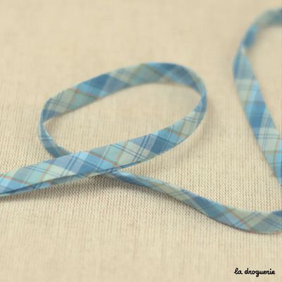 La Drogeurie Bias Binding / Aqua - 10mm / Per Metre