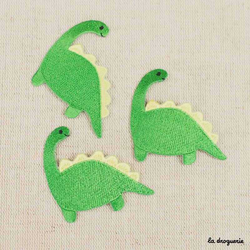 Iron on Patch / Green Diplodocus