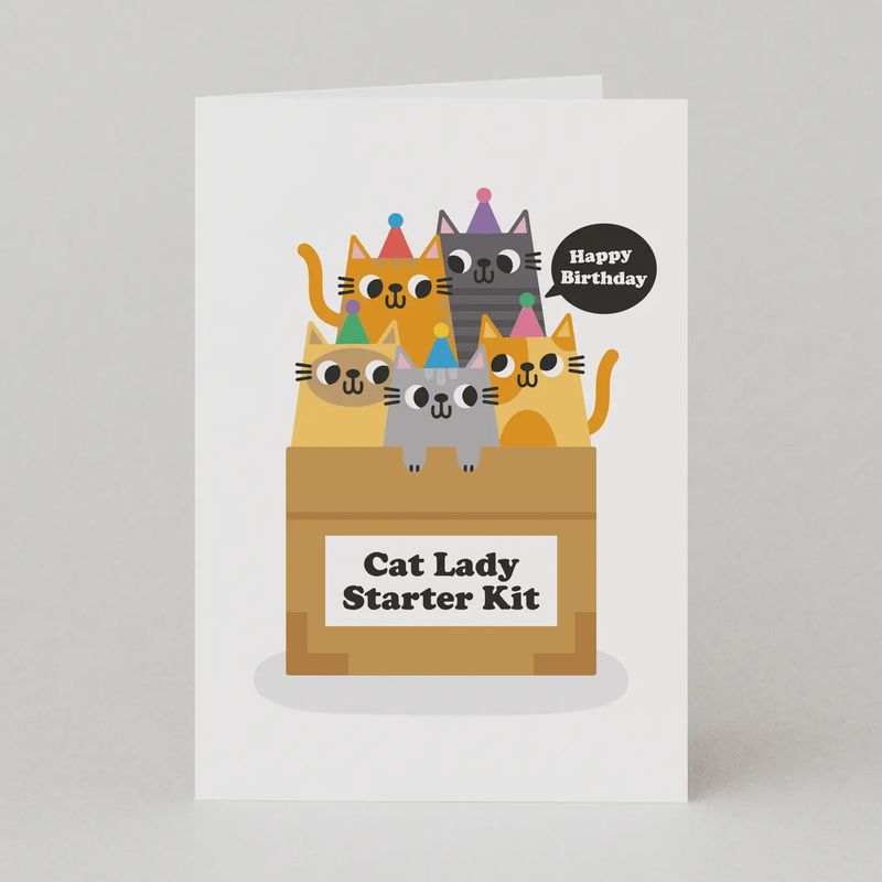 Cat Lady Starter Kit / Birthday Card