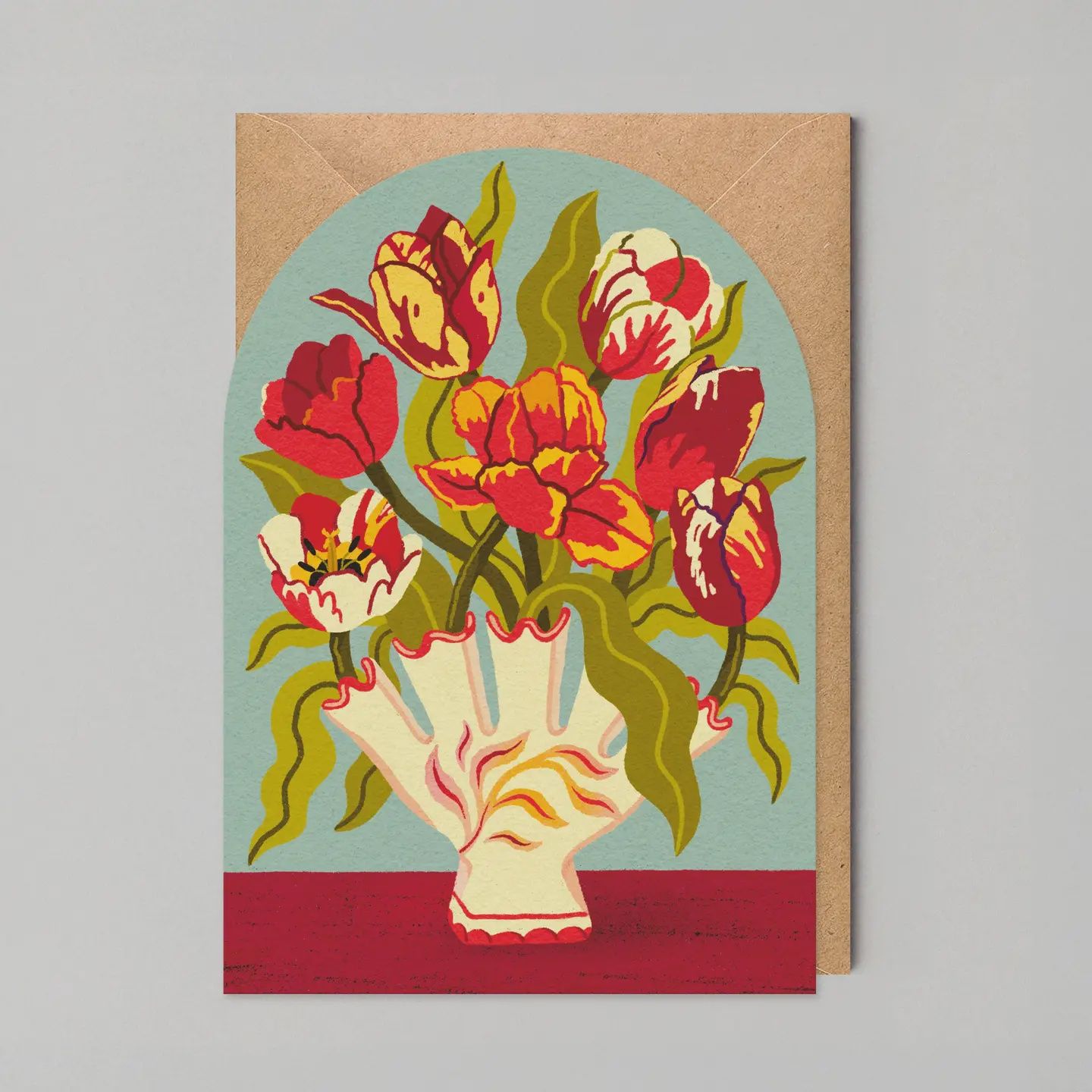Tulips Cut Out / Greeting Card