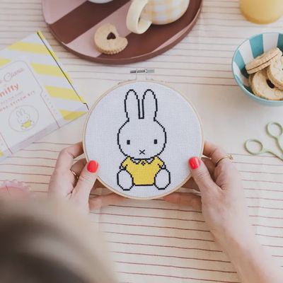 Cotton Clara Cross Stitch Kit / Miffy in Yellow