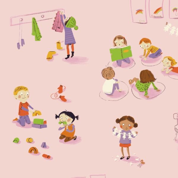 Heather Ross Favourites / Kindergarten - Pink / per 25cm