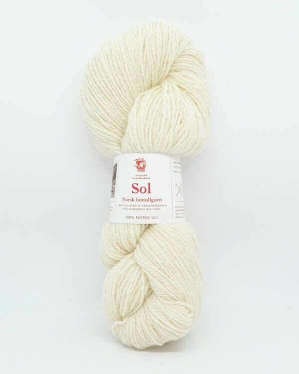 Hillesvåg / Sol Lambswool - DK, Color: 400 Unbleached White