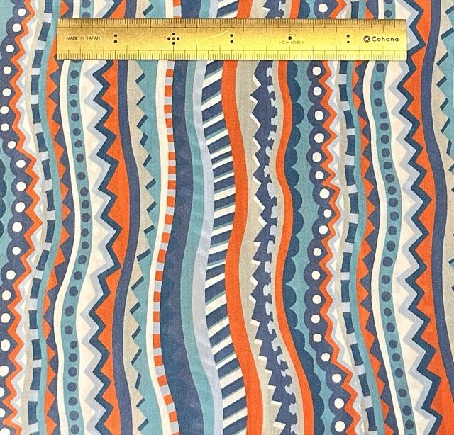 Liberty Tana Lawn Remnant - 2.1m Circus Stripes C