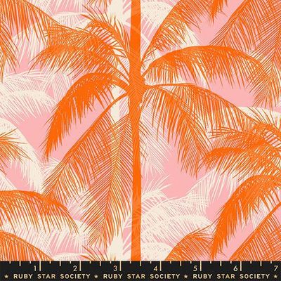 Ruby Star Poolside Too / Palm Trees - Balmy / Per 25cm
