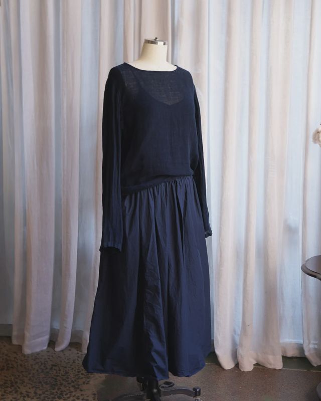 Ulla Skirt / Dark Navy by Metta