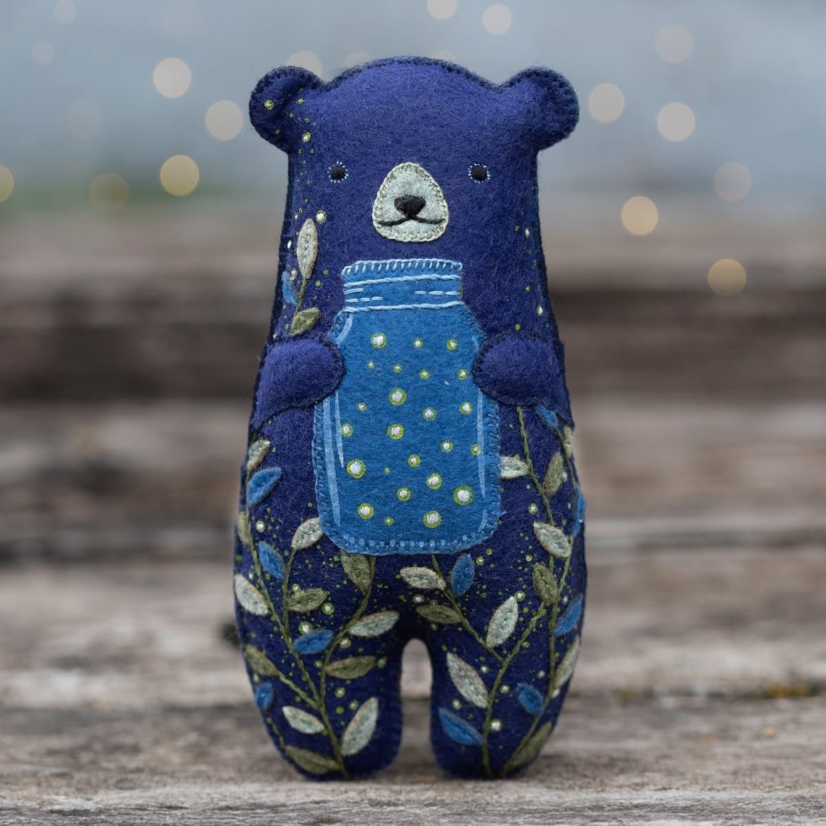 Kiriki Embroidered Felt Doll Kit / Glowbear