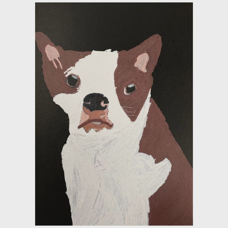 Fluffy  / Greeting Card