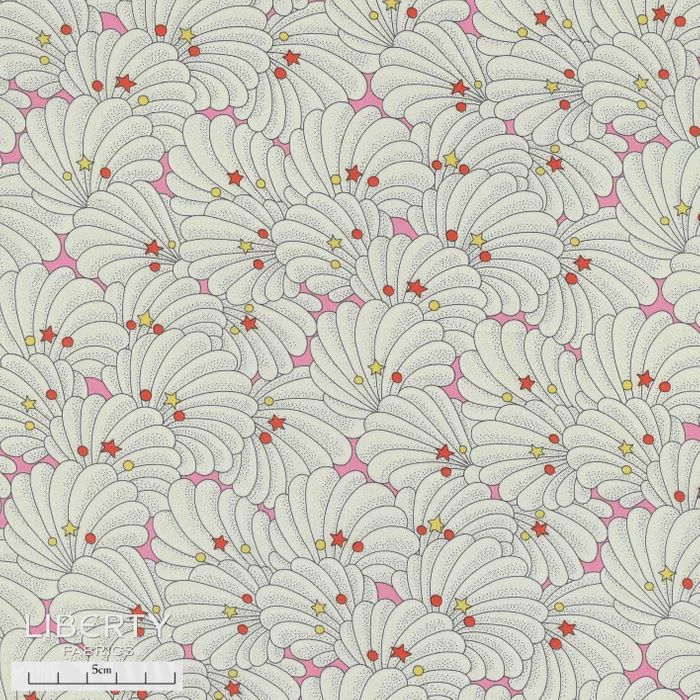 Liberty Tana Lawn Retold / Poiret Shell C / 25cm