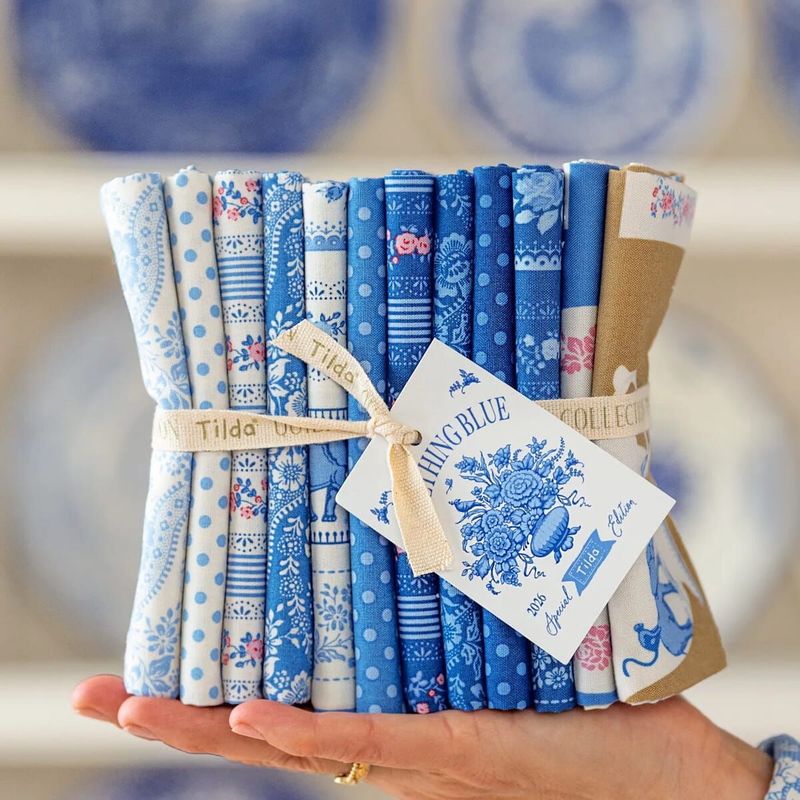 Tilda Something Blue Bundle / Blenders, Borders + Labels