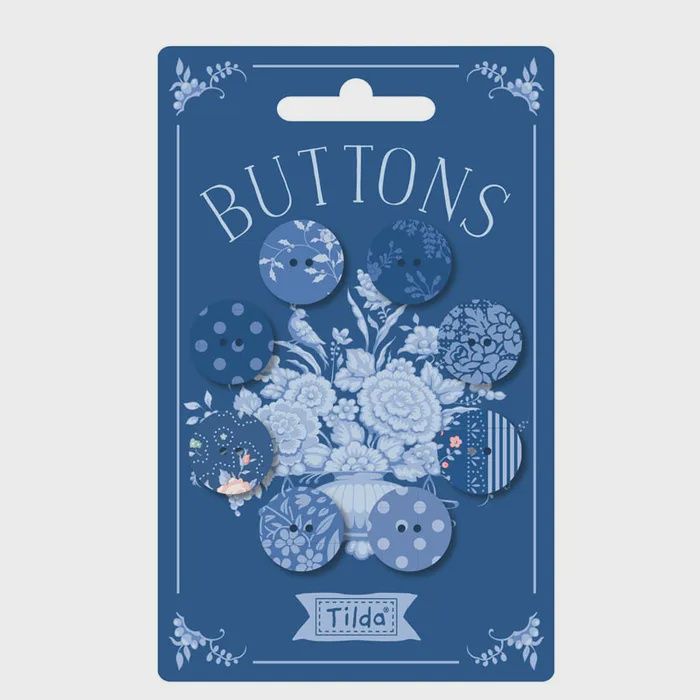 Tilda Buttons / Something Blue, Colour Palette: Dark
