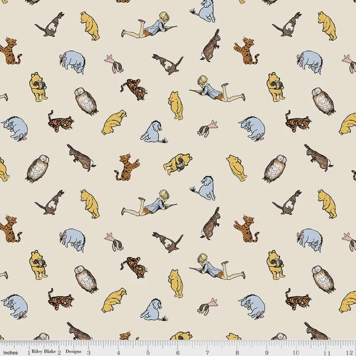 Riley Blake Winnie the Pooh / Characters - Cream / Per 25cm