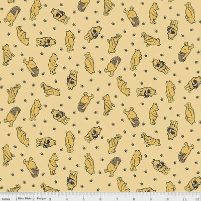 Riley Blake Winnie the Pooh / Toss - Yellow / Per 25cm