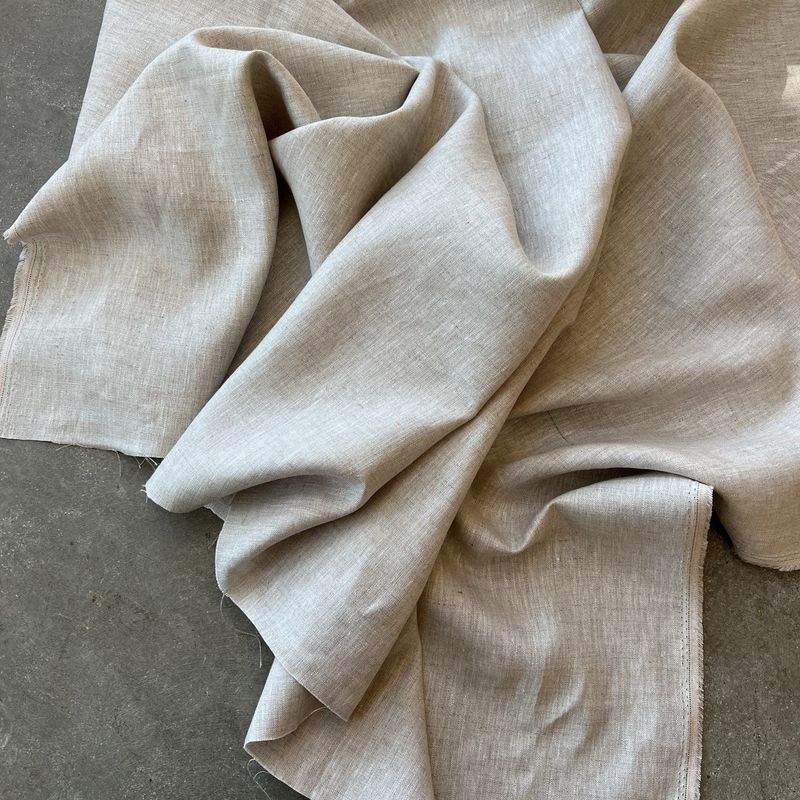Potter Textiles Logan Linen / Natural 138cm wide / Per 25cm
