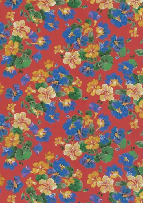 Liberty Tana Lawn - Design Nature Art / Nasturtium B / 25cm