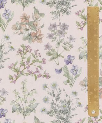 Liberty Tana Lawn - Design Nature Art / Floral Remedy B / 25cm