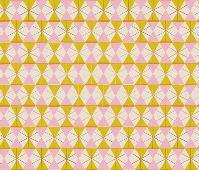 Ruby Star Merry Happy / Geometric Metallic - Golden Hour / Per 25cm