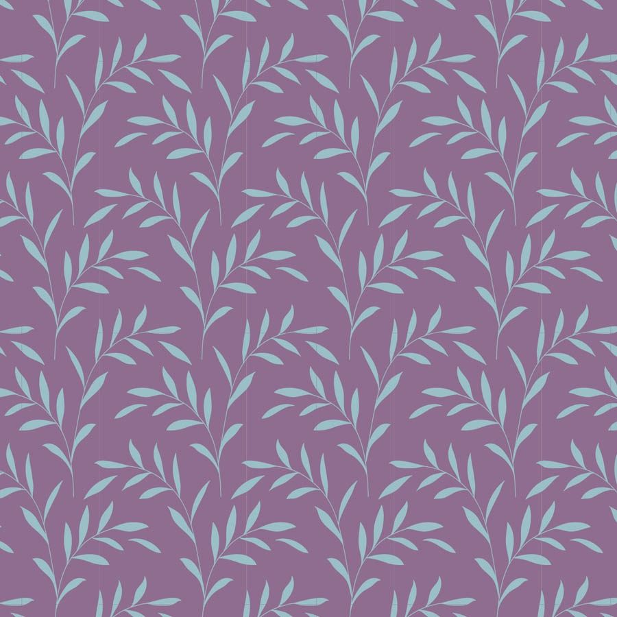 Tilda Hibernation Collection / Olive Branch - Lavender / Per 25cm